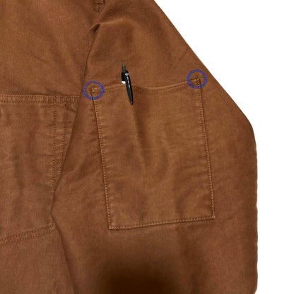 BERNHARD WILLHELM AW18 Cotton Workwear Jacket Brown Size M