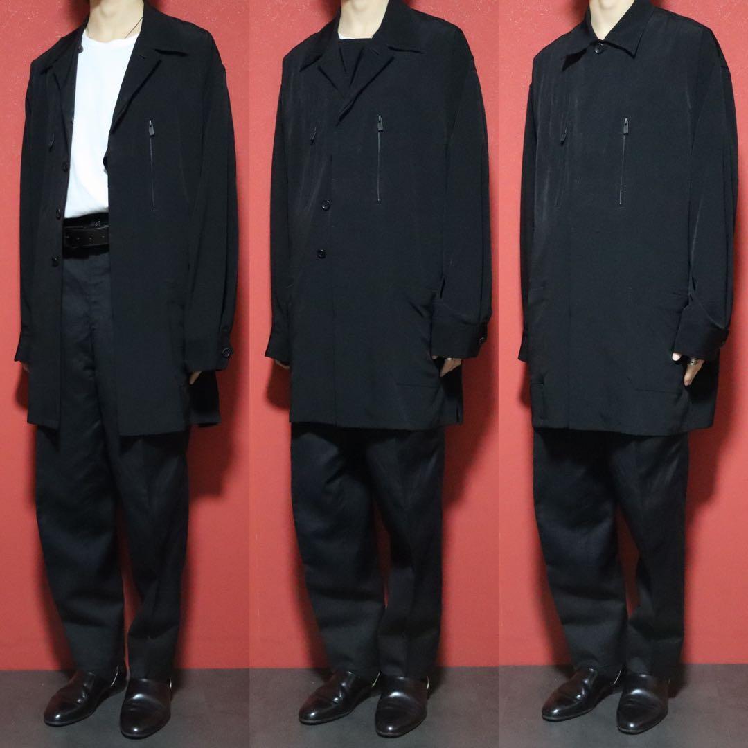 Yohji Yamamoto 23SS TA Tuxedo Shirt Blouson Black Size 1