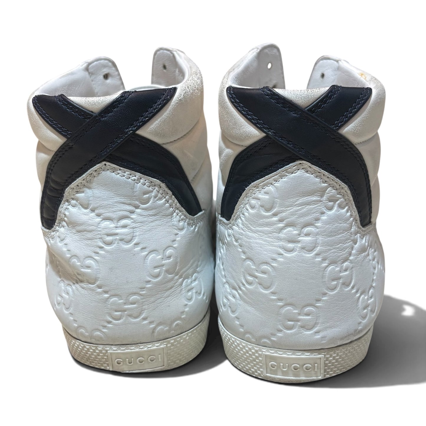 GUCCI Monogram High-Top Sneakers Size 8