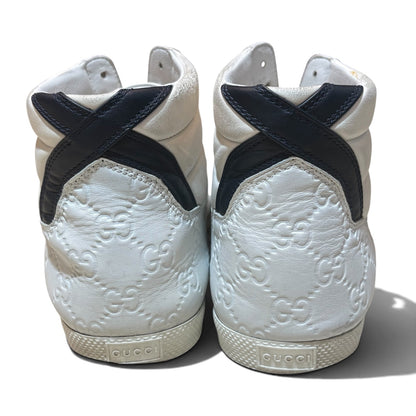 GUCCI Monogram High-Top Sneakers Size 8
