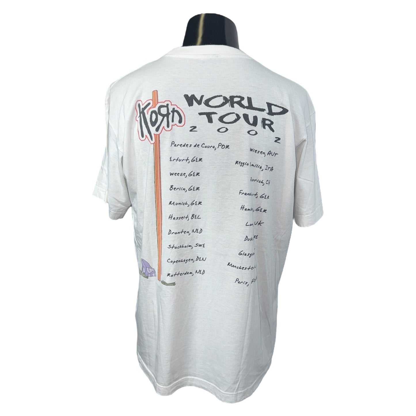 KORN 02 WORLD TOUR T-Shirt Size XL