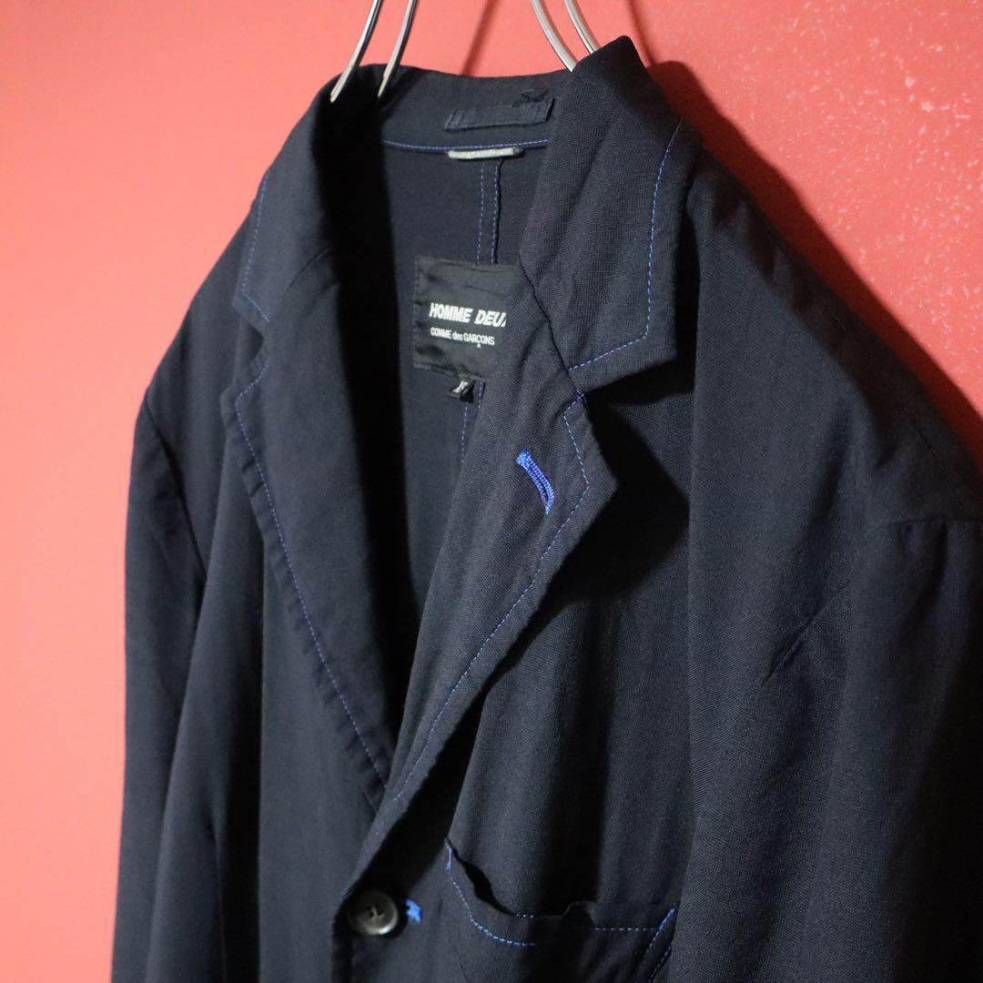 Comme des Garcons HOMME DEUX 13SS Blue Stitch Jacket Size XS