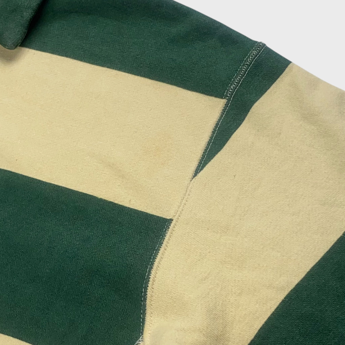 GOOD ENOUGH 90s Collared Striped Half-Zip Sweatshirt Size M