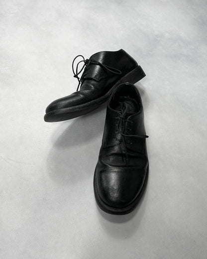 10sei0otto Cracked Leather Derby Shoes Size 10