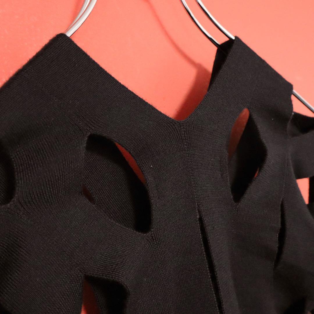 Comme des Garcons Junya Watanabe V-Neck Hole Knit Size S