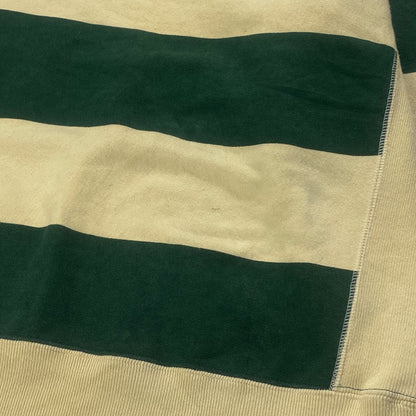 GOOD ENOUGH 90s Collared Striped Half-Zip Sweatshirt Size M