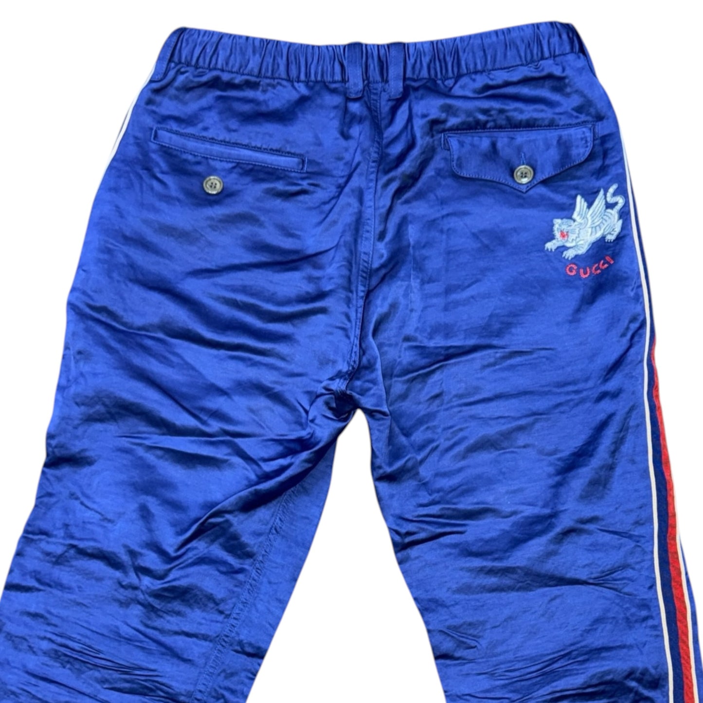 Gucci Sideline Track Pants Flying Tiger Embroidery Size 30