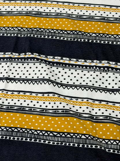 STUSSY TOMTOM Multi-Stripe T-Shirt Size L