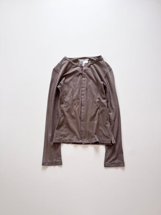 Limi Feu Brown Long Sleeve Shirt Size XS