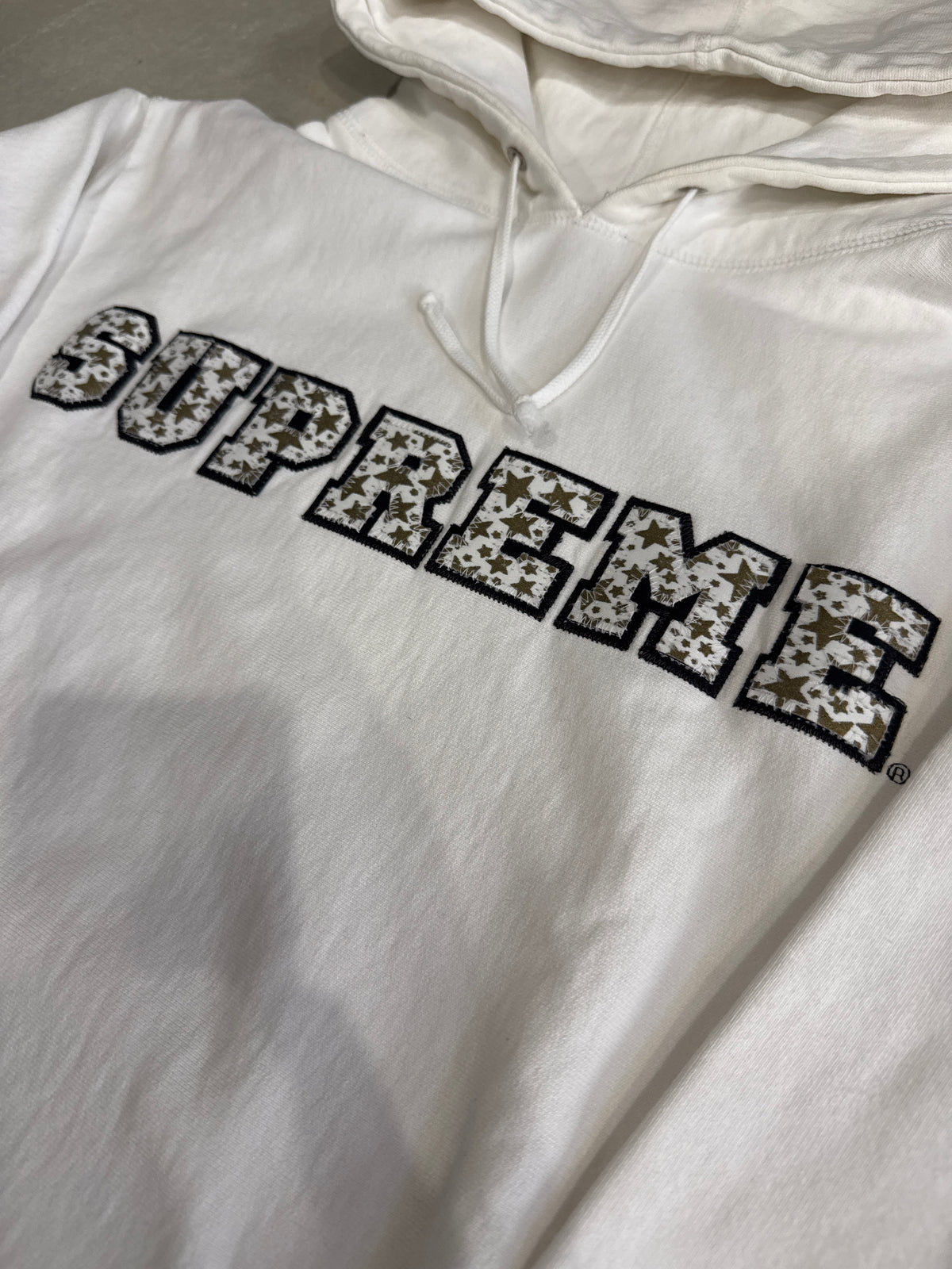 Supreme Collegiate Patchwork Leather Hoodie Size L