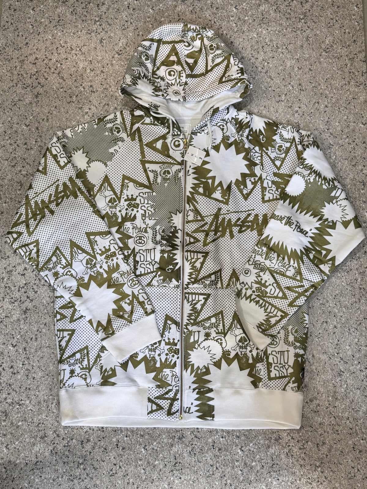Stussy Funabashi Chapter Limited Sweatshirt White Size XL