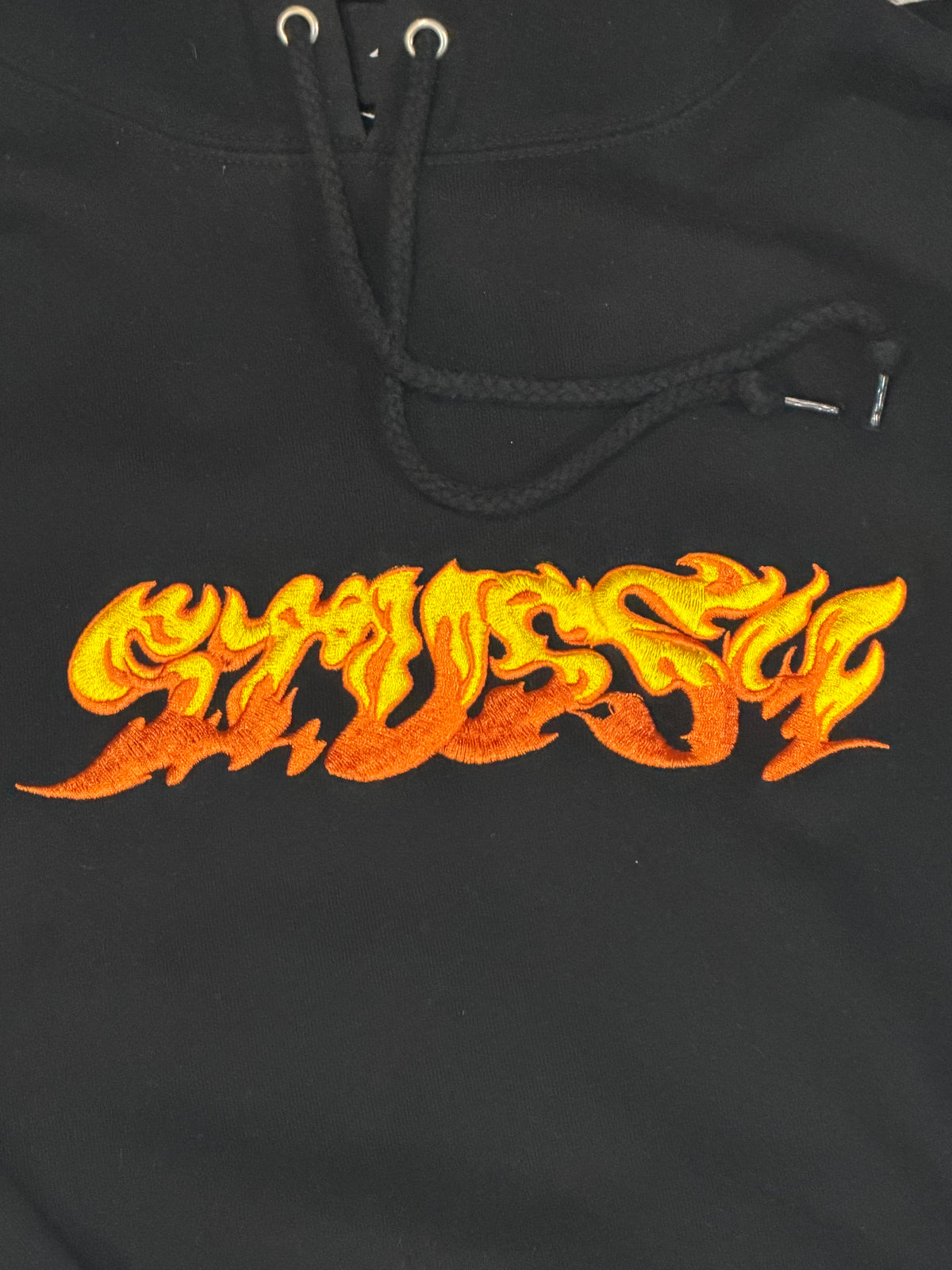 Stussy Fire Hoodie Black Size XL