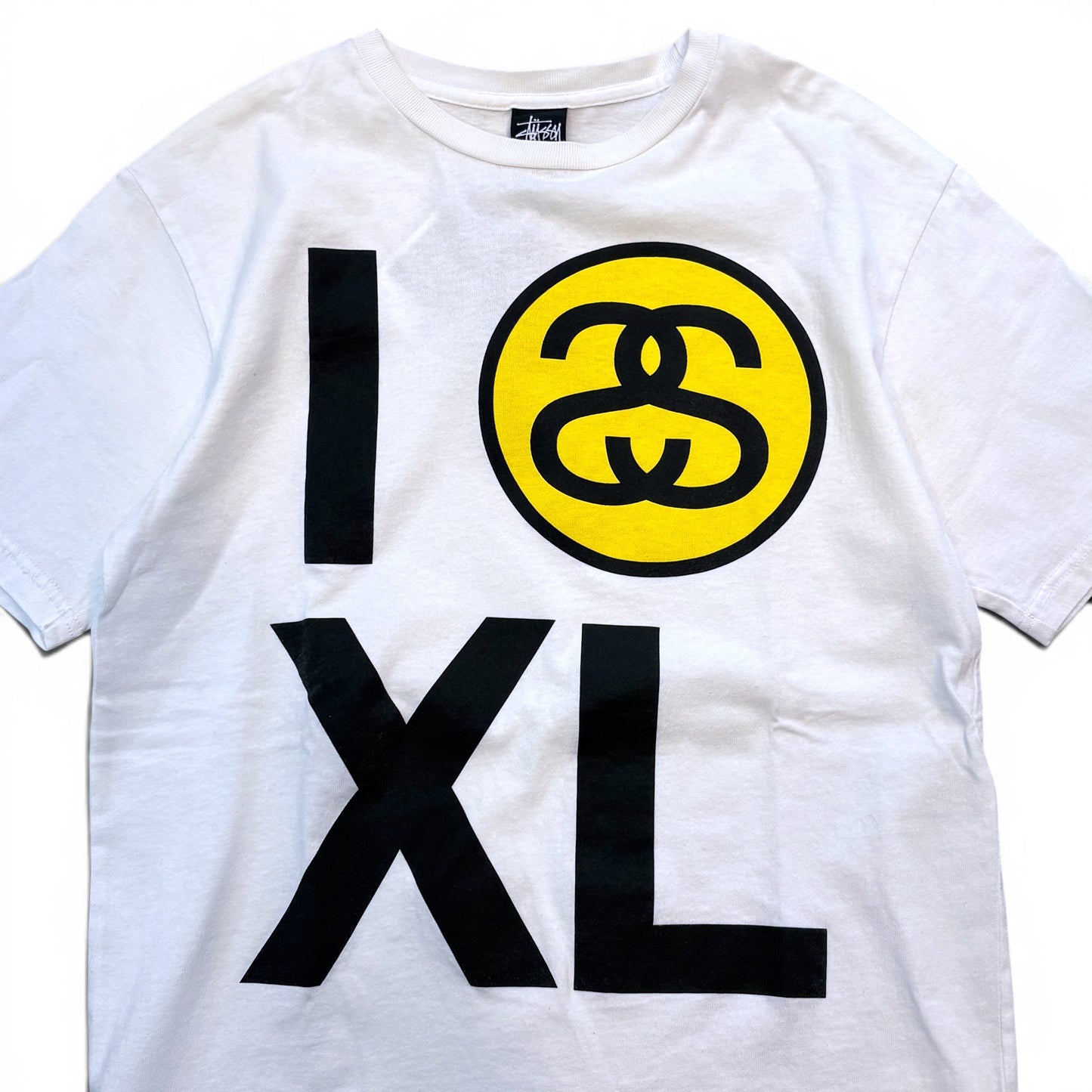 Vintage White Stussy I Love XL Chanel-inspired Size M