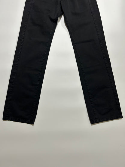 NEIL BARRETT 2000s Deformed Cotton Trousers Black Size 30