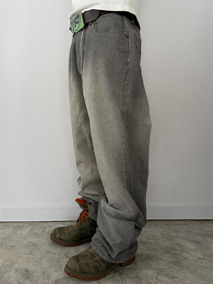 Akademiks Gray Buggy Denim Jeans Size 34