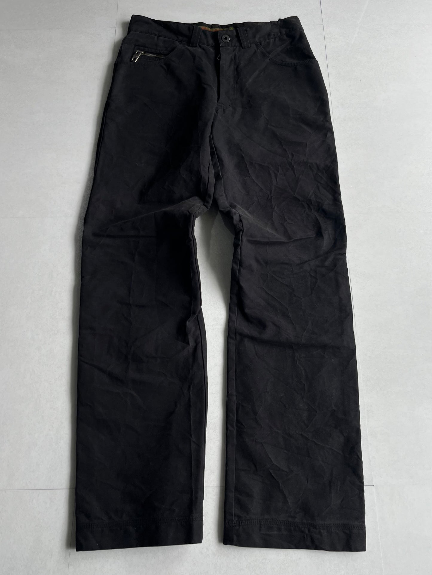 Griffin Black Zip Gimmick Pants Size 28
