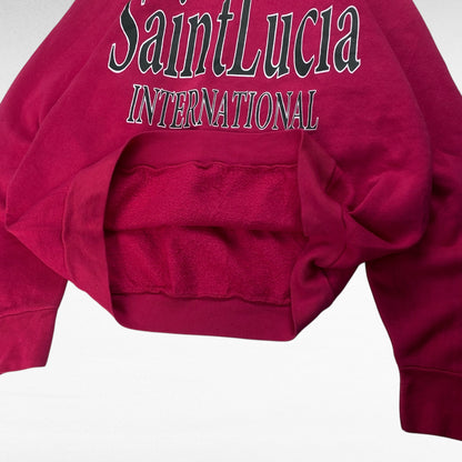 Fruit Of The Loom 90s Sweatshirt Pink Size L
