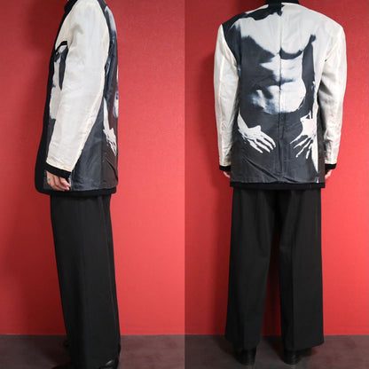 Jean Paul GAULTIER Eden Reversible Wool Coat Size 48
