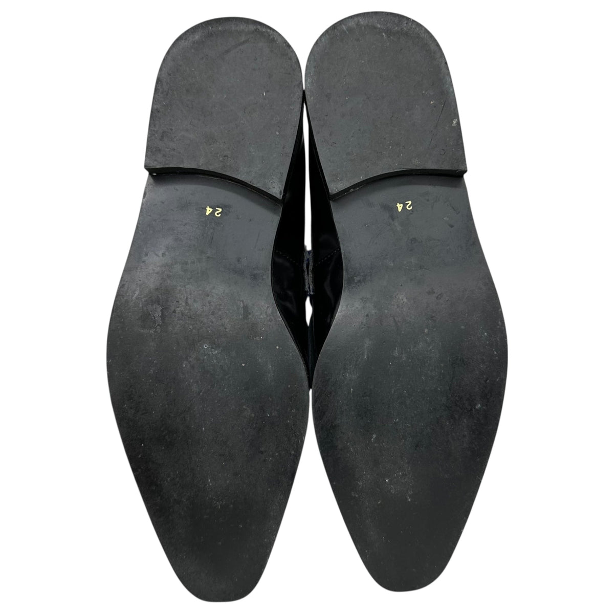 tricot COMME des GARCONS Pointed Leather Loafers Size 24CM