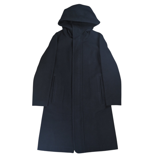 Limi Feu Double Zip Wool Hooded Long Coat Size S