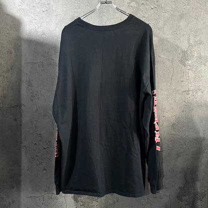 Vintage Milkboy Black Cotton Long Sleeve Tee Size XXL