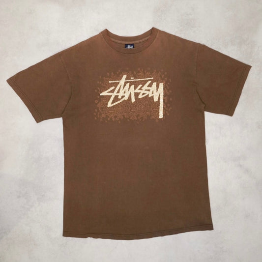 Stussy 00s Faded Brown Cotton Size L