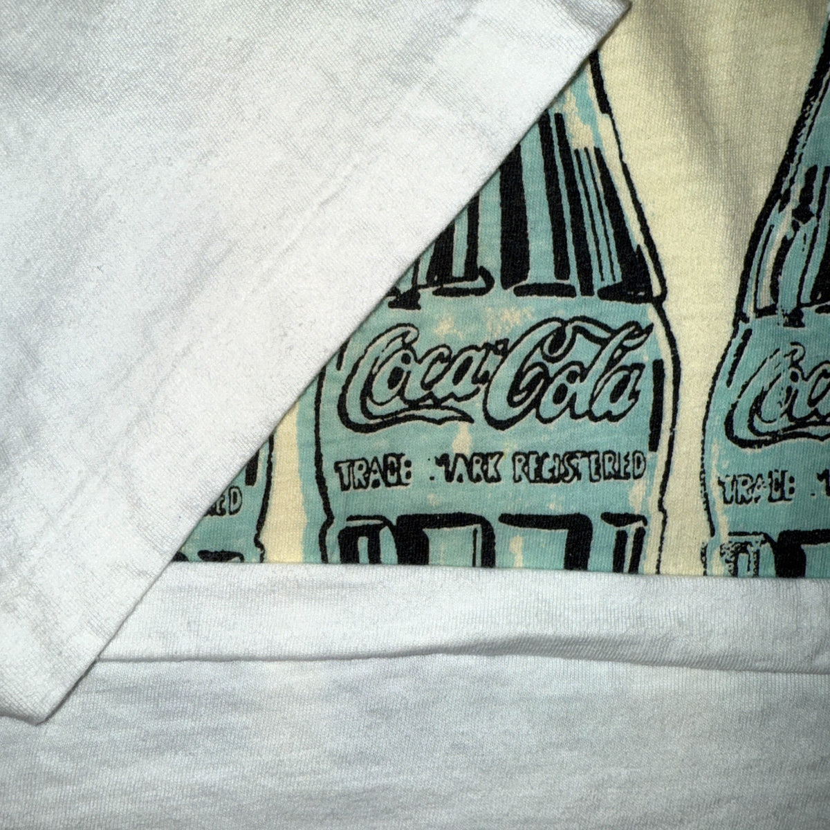 COCA-COLA Andy Warhol Bottle Motif T-Shirt Size XL