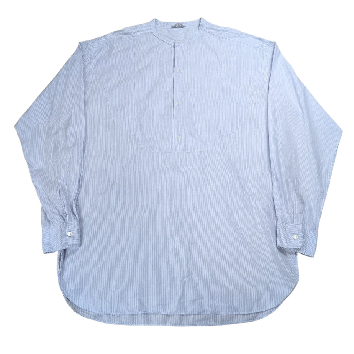 COMME des GARCONS HOMME 80s Pinstripe No Collar Shirt