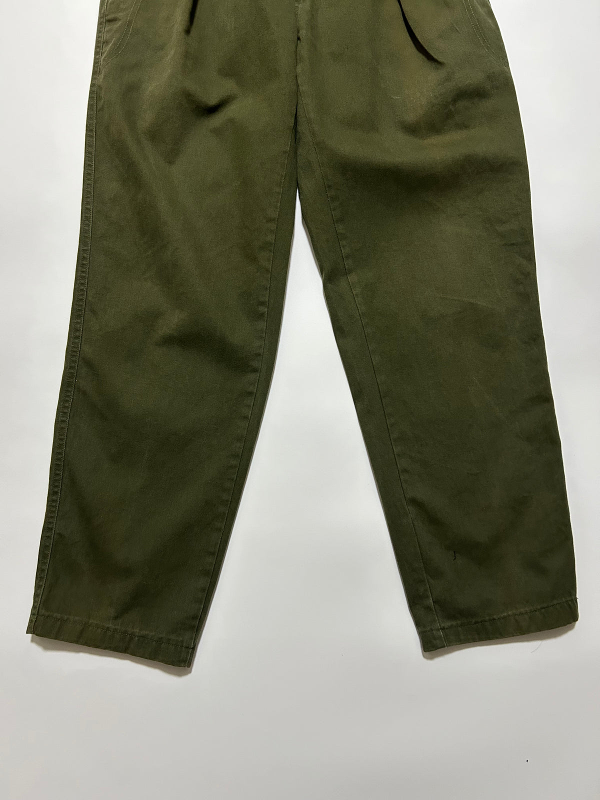 MARITHE FRANCOIS GIRBAUD 80s Olive Chino Trousers Size S