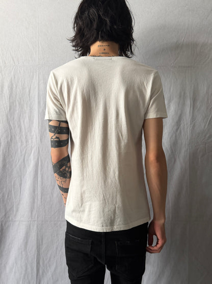 FUGA Distressed Typography Tee Size 44