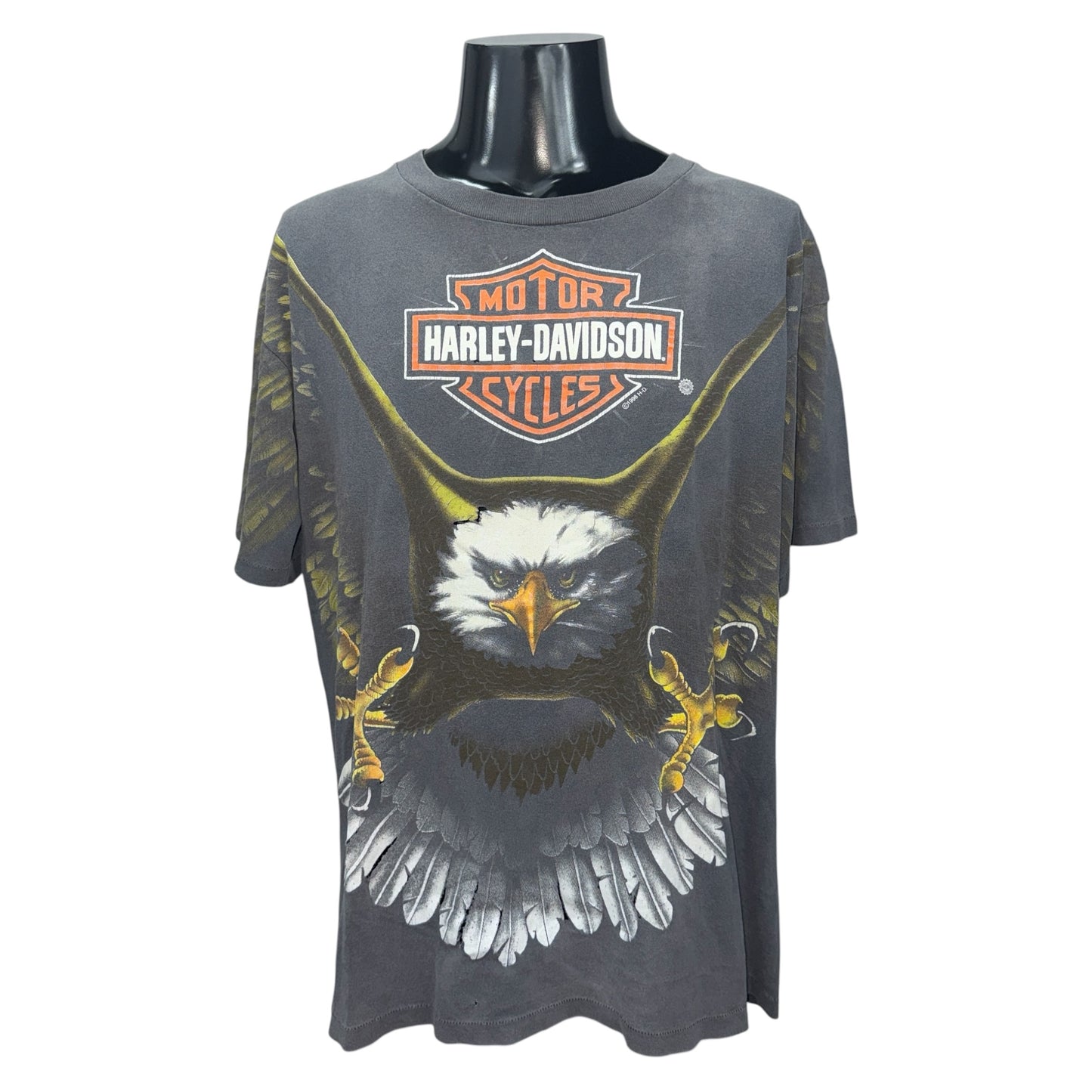 HARLEY-DAVIDSON 90s Eagle Eyes Single Stitch T-Shirt Size L