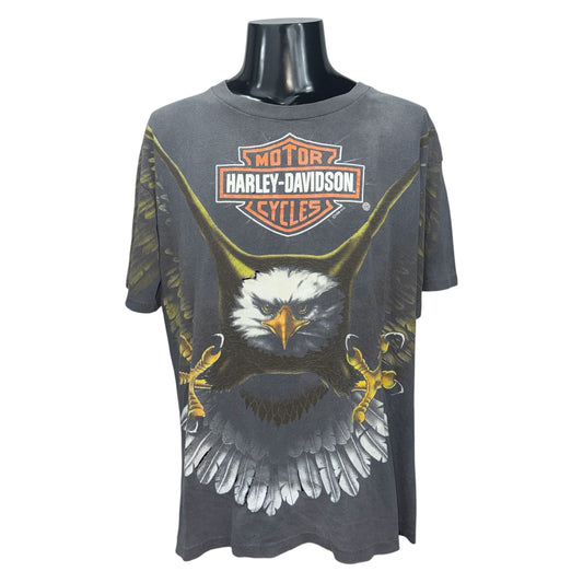 HARLEY-DAVIDSON 90s Eagle Eyes Single Stitch T-Shirt Size L