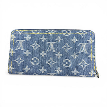 Louis Vuitton x Takashi Murakami Monogram Denim Cherry Zippy Wallet
