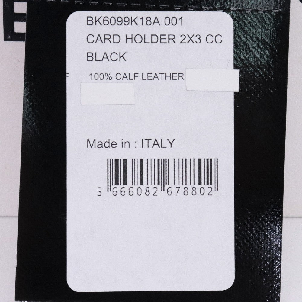 GIVENCHY 4G Plaque Grained Leather Card Holder Black Card Case Size F