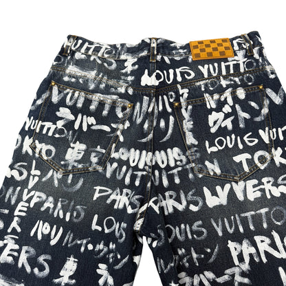 LOUIS VUITTON 25AW NIGO x Pharrell Denim Pants Size 30
