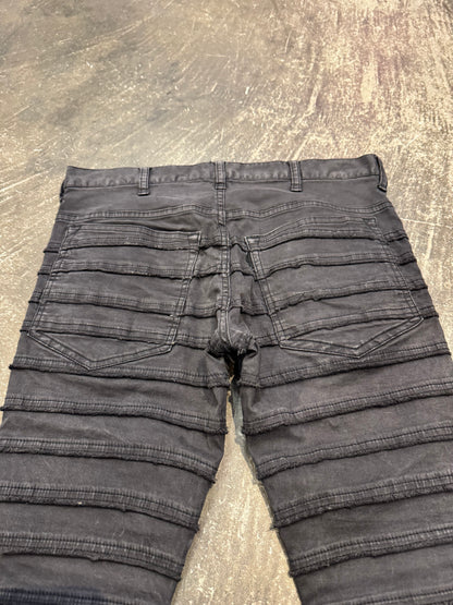 undercover 13AW Black Stretch Cotton Pants Size 1