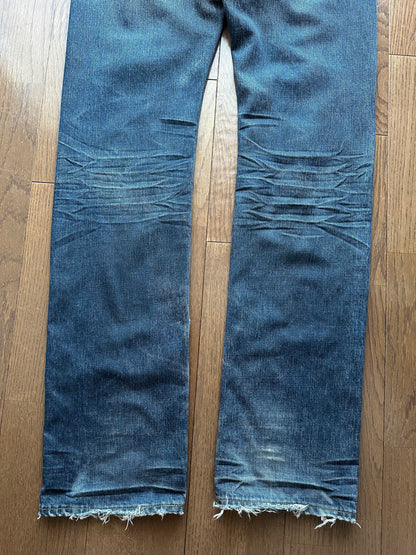 Dior Homme SS03 Mud Waxed Clawmark Jeans