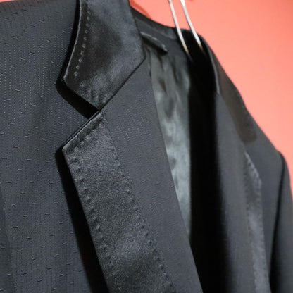 DOLCE & GABBANA 06SS Tuxedo Silk Trim Wool Blazer Size 48