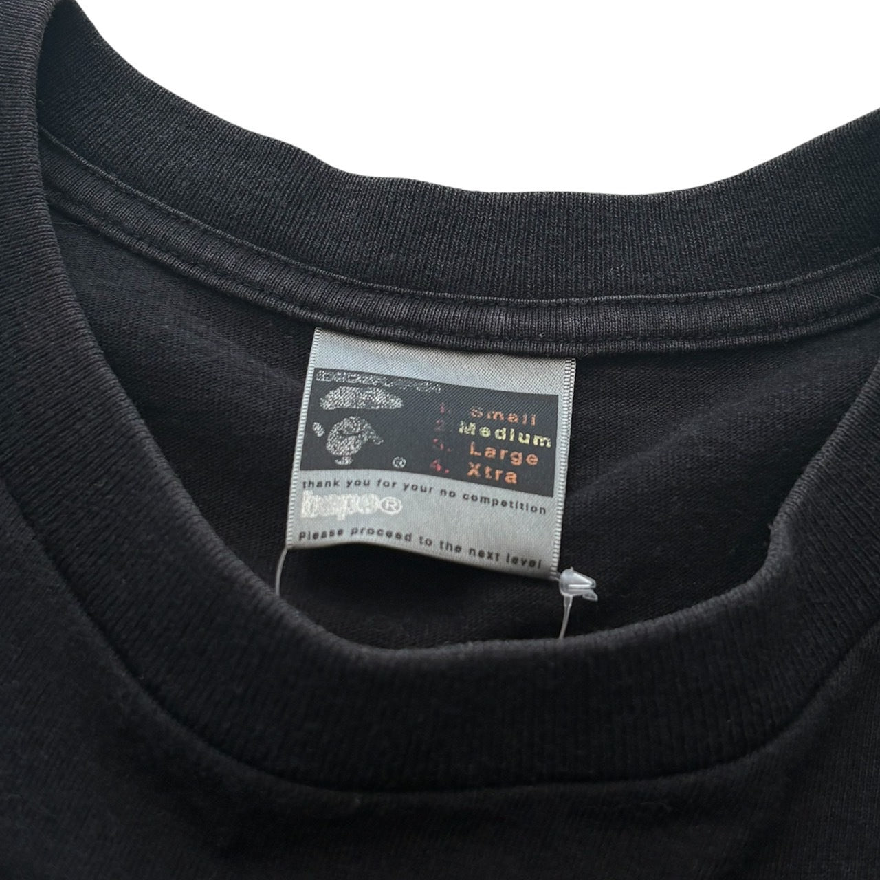 Japanese Brand Y2K A BATHING APE Text Tee Black Size M