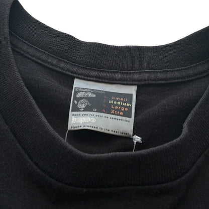 Japanese Brand Y2K A BATHING APE Text Tee Black Size M