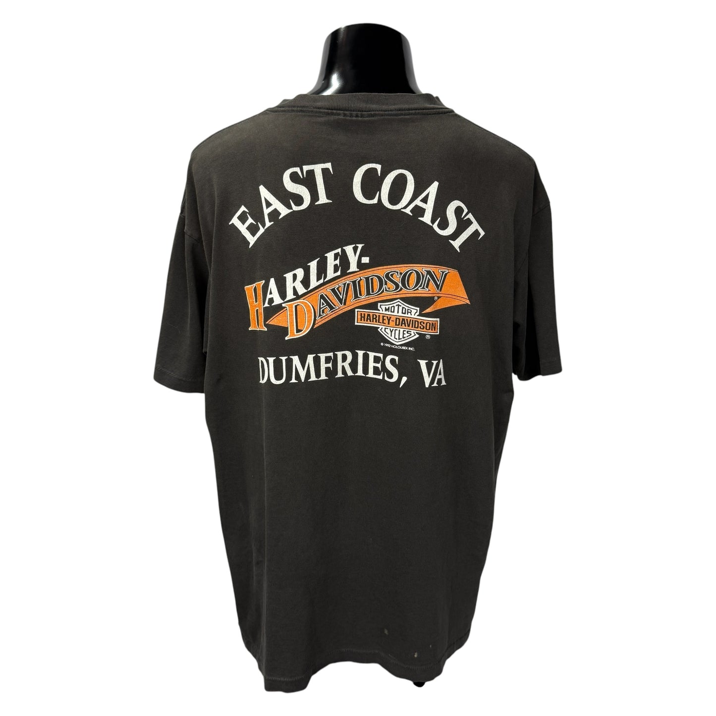 HARLEY-DAVIDSON 90s Fire Bar & Shield T-Shirt Size L