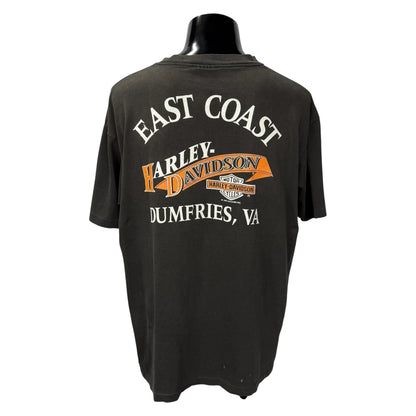 HARLEY-DAVIDSON 90s Fire Bar & Shield T-Shirt Size L