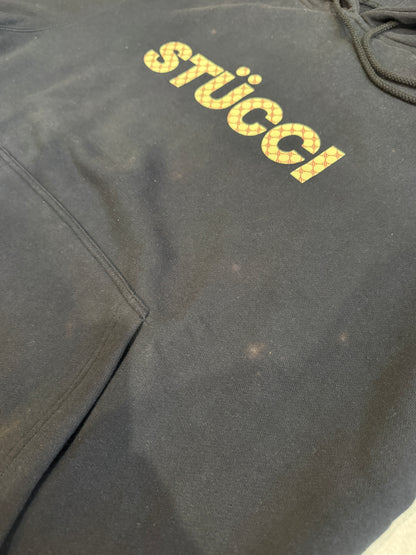 Stussy Catch The Wave Black Hoodie Size XL