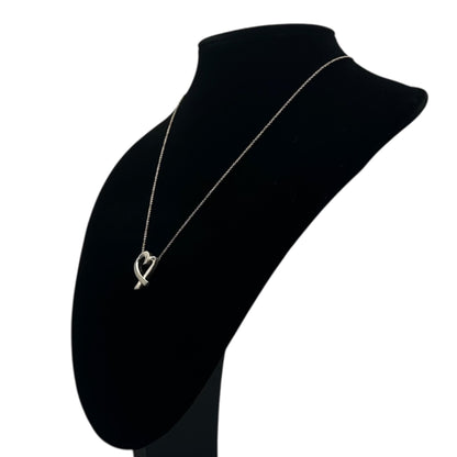 TIFFANY & CO. Paloma Picasso Loving Heart Necklace Silver