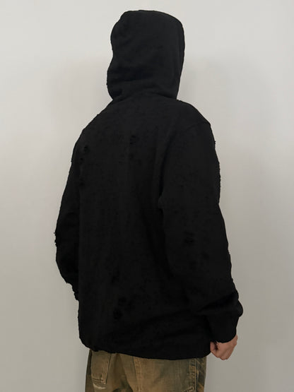 Alyx Damaged Black Hoodie Size XL