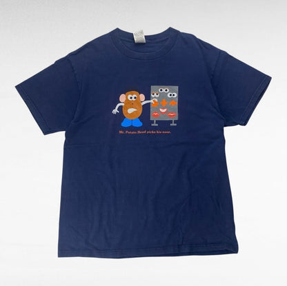 Fruit Of The Loom 00s T-Shirt Blue Size L