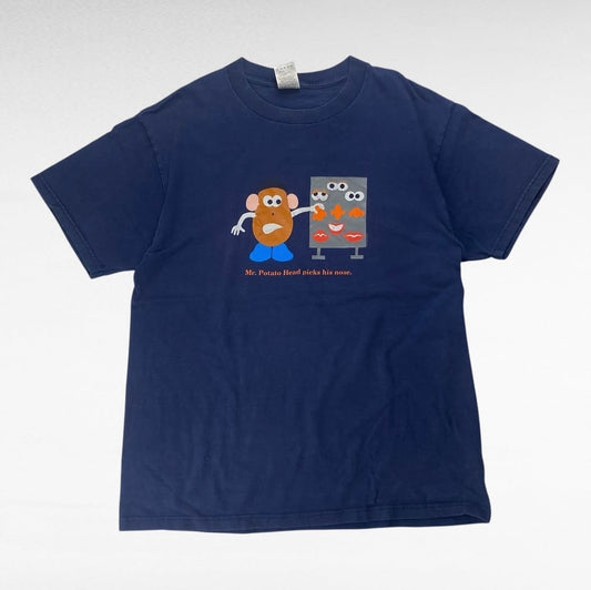 Fruit Of The Loom 00s T-Shirt Blue Size L