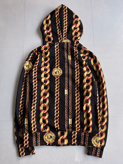 Joyrich Multi Graphic Double Zip Hoodie Polyester Size S