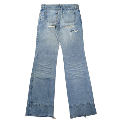 Dolce & Gabbana Distressed Blue Boots Denim Jeans Size 40