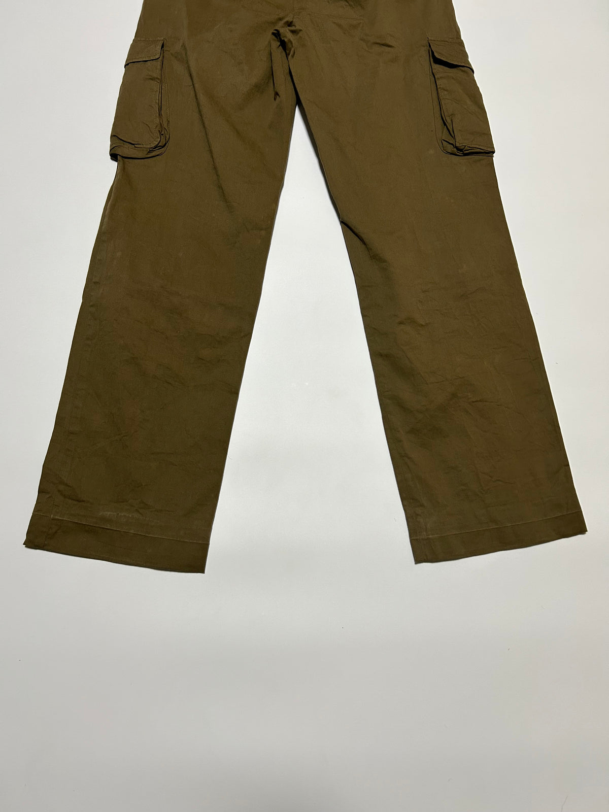 NEIL BARRETT SS03 Cotton Cargo Trousers Khaki